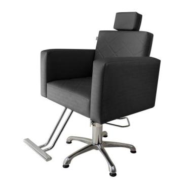 Imagem de Poltrona/Cadeira EVIDENCE Hidráulica Fixa para Salão e Barbearia. - RG