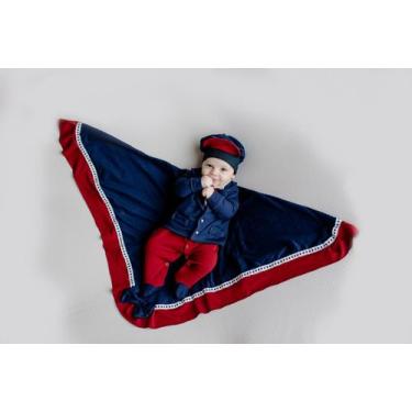 Imagem de Saída Maternidade Menino Príncipe - PEQUENO ANJO, Azul, RN