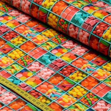 Imagem de Tecido Estampado Para Patchwork - Candy House : Doces (0,50x1,50) - Fe