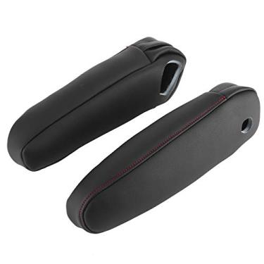 Imagem de Capa de Couro Sintético para Apoio de Braço de Assento de Carro, Resistente a Arranhões para RX 2003-2009 (Preto)