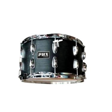 Imagem de Caixa Bateria Phx Music 14X8 Madeira Cromado Pele Cristal