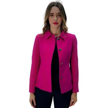 Imagem de Casaco Malise Curto em Lã Batida Feminino-Feminino