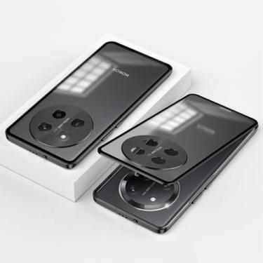 Imagem de QUIETIP Capa compatível com Honor Magic 7 Lite & Honor X9C, moldura de metal + capa traseira de superfície fosca de PC, preta
