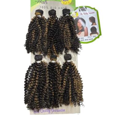 Imagem de Cabelo Bio Vegetal Cachos Fechados Natalia Lindissimo Preto - GM Hair,