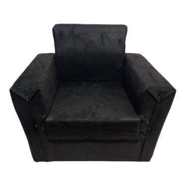 Imagem de Mini sofazinho unicornio infantil rj brinquedos, Preto