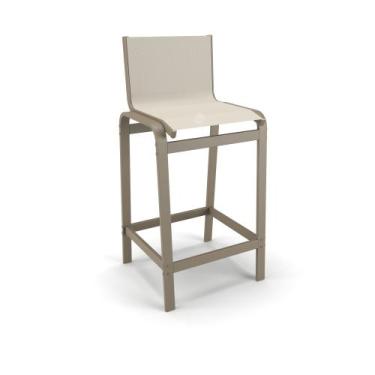 Imagem de Banqueta Alta Cozinha Balcão Bancada Alumínio Fendi - Aluv Móveis