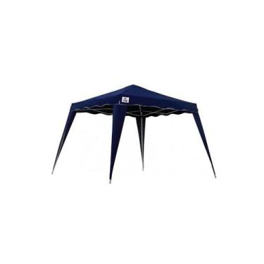 Imagem de Tenda Gazebo 3 x 3 Poliester Dobrável Aluminio Azul - Belfix