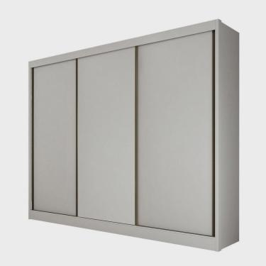 Imagem de Guarda Roupa Casal 3 Portas E 4 Gavetas Diamond Plus Cor Branco