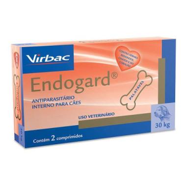 Imagem de Endogard para Cães Uso Veterinário 30kg com 2 Comprimidos