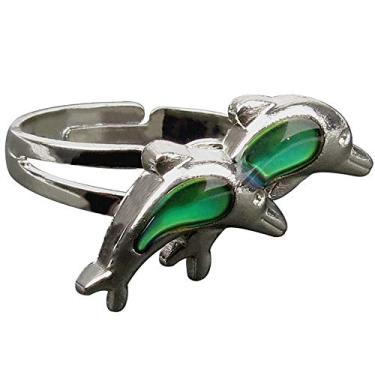 Imagem de Joalheiro Jude ajustável cor mudança de humor anel inspirador mármore místico.