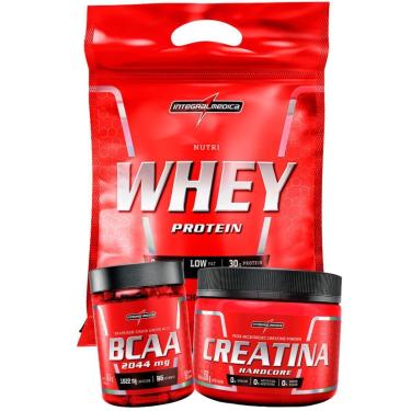 Imagem de Nutri Whey/wey/way Refil 900g Bcaa Creatina Integralmedica-Unissex