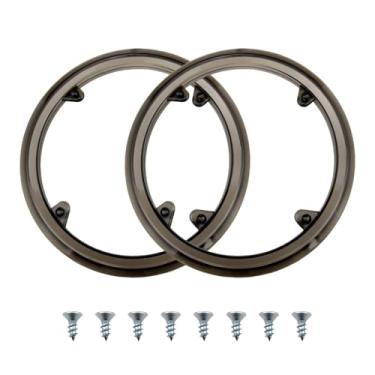 Imagem de Frdhee Protetor de corrente de bicicleta, 2 peças de capa protetora de plástico para roda dentada de bicicleta com 4 furos (marrom)