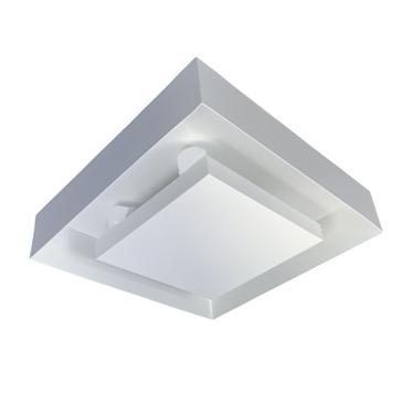 Imagem de Plafon Luminária De Luz Indireta Sobrepor Quadrado 35x35cm Para 4 Lâmpadas E27 Branco Voltagem: Bivolt