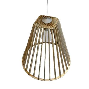 Imagem de Luminária Teto Tipo Pendente Pequim Mdf - Completa Mdf Cru