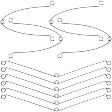 Imagem de Isslly 10 clipes de mola para luminárias embutidas, clipes de mola de torção de metal, substituições de clipe de mola para ventilador de banheiro, exaustor de teto, acabamento de iluminação embutida