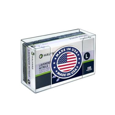 Imagem de Porta-luvas de acrílico Azar 255631 Suporte de parede – Suporte de parede para luvas e lenços faciais para cozinha, armário de limpeza, laboratório, exame, escritório, laboratório, saúde, hospital (1