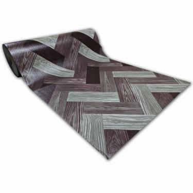 Imagem de Passadeira Em Manta Vinilico Similar Laminado 0,50x3,00 Mosaico Marrom