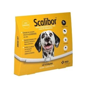 Imagem de Coleira Leishmaniose Antipulgas Scalibor Grande 65cm - Msd Saúde Anima