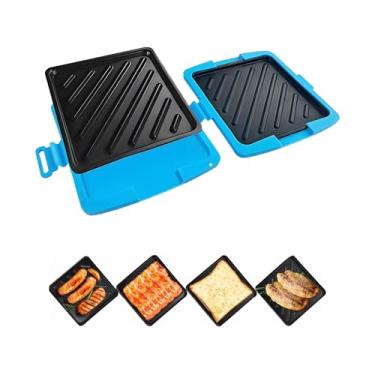 Imagem de Sanduicheira Para Ondas | Tostador de Queijo - Prensador de Panini Lavável na Máquina de Loiça para Cozinha Casa Escritório Estudantes Profissionais Ocupados Pequeno-Almoço