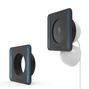 Imagem de TIUIHU Capa de silicone para Google Nest Cam Indoor(com fio)-2ª geração (preta, 1*pacote)