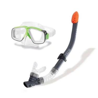 Imagem de Kit Mergulho com Máscara e Snorkel Surf Intex Profissional