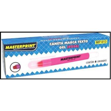 Imagem de Caneta Marca Texto Gel Mp 613 Rosa Gel - MASTERPRINT