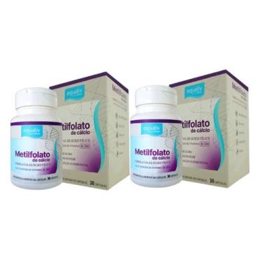 Imagem de Kit 2 Metilfolato Ácido Fólico 30 Cáps Equaliv Sabor Neutro