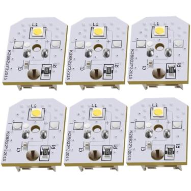 Imagem de Kabowpor Novo Led De Substituição Para Luz De Geladeira Wr55X11132 Wr55X25754 Atualizado, Conjunto De Luz De Led Para Geladeira Wr55X30602 Wr55X26486 Eap12172918 4590213 Ap6261806 Sem Tampa, 6 Peças