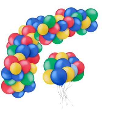 Imagem de Kit Balão Bexiga Blocos Decoração Aniversário Festa Blocos Arco de Baloes Bexigas Decoração De Aniversário para Festa Infantil Arco de Balões Bolas Balão Bexiga Orgânico - Fácil de Montar