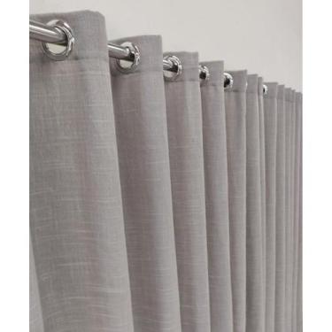 Imagem de Cortina Para Sala E Quarto De Voil Linho Com Forro Blackout Sala Porta