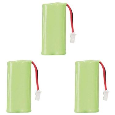 Imagem de Kit Com 3 Pilhas 2,4V 600Ma Para Telefone Sem Fio Intelbras