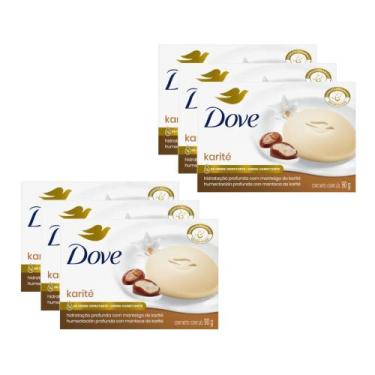 Imagem de Kit Sabonete Dove Karité E Baunilha 90g c/6un