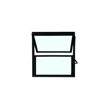 Imagem de Vitro Basculante de Alumínio Preto 40x40