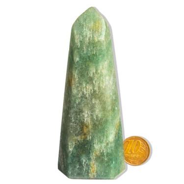 Imagem de Ponta Onix Verde Pedra Natural 10 a 11cm 130 a 260g Tipo B - Cristaisd