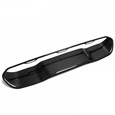 Imagem de FINMOKAL Acabamento de saída de saída de ar do capô do motor de fibra de carbono real compatível com Dodge Ram 1500 TRX 2019-2024