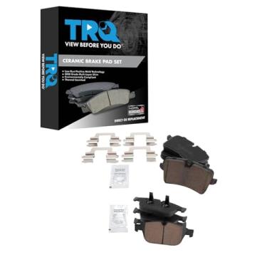 Imagem de TRQ Pastilhas de freio de cerâmica compatíveis com Audi A8 Quattro 2012-2018