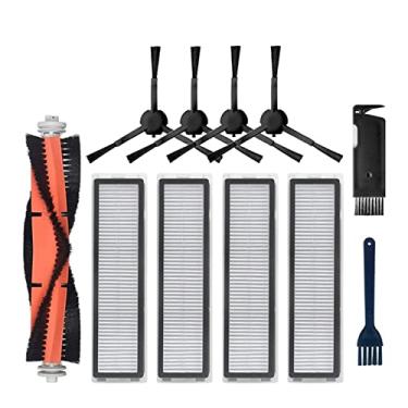 Imagem de Main/Side Brush Mop Cloth Hepa Filter Compatible With XiaoMi Dreame D9 & Bot L10 Pro Trouver Robot LDS Vacuum-Mop Finder Spare Parts(Pink)