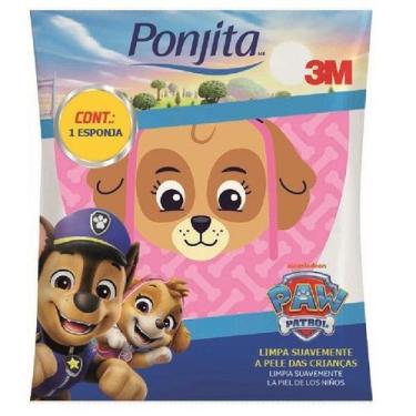 Imagem de Esponja de Banho Ponjita Infantil Patrulha Canina 3M SKYE