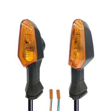 Imagem de SPNUVR Lâmpada indicadora de seta de motocicleta para KAWASAKI Z250 Z300 Z750 Z800 Z1000 Versys 650/1000 para Ninja 250 300 400 650 ER-6F ER-6N (âmbar)
