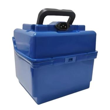 Imagem de Generic Caixa de armazenamento para bateria de bicicleta elétrica à prova d'água com alça, acessório para transporte, suporte para bateria para bicicleta, Azul