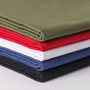 Imagem de KEPYDRMTF Tecido de lona de algodão por jarda, tecido de lona grossa, 280 g/m2, DIY adequado para costura, bolsa, artesanato, roupas de mesa, decoração de casa (verde, 182.9 cm (2 jardas))