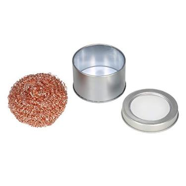 Imagem de Limpador de ponta de solda de aço inoxidável, limpador de ponta de ferro de solda tipo fio, limpa melhor o suficiente, suporte removível, para solda precisa