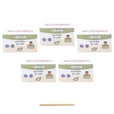Imagem de Mexedor De Café Chá Chimarrão Vabene 11 Cm Com 500 Kit 5