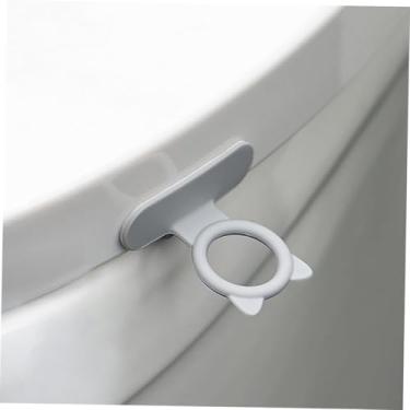 Imagem de Elevador de tampa de vaso sanitário de 3 peças (tipo adesivo) - levantador de assento de banheiro, uma ferramenta conveniente de manuseio de tampa de vaso sanitário para idosos e famílias
