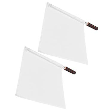 Imagem de Zhjvihx Bandeira de Mão do Linesman, Bandeira de árbitro Esportivo de Alto Reconhecimento, Aço Inoxidável Resistente para Futebol (Branco)