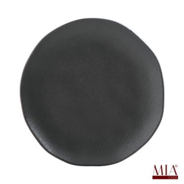 Imagem de Prato Sobremesa orgânico Preto Matte 19,5cm - Porto Brasil