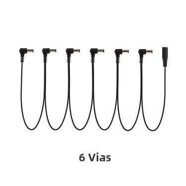 Imagem de Cabo Daisy Chain Para Pedais De Guitarra De 1 a 10 Vias, Adaptador De 