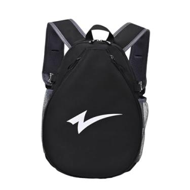 Imagem de Baoblaze Bolsa para raquete de tênis, mochila organizadora premium com alça de ombro ajustável, ideal para raquetes de badminton e competições, Preto