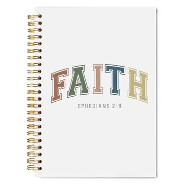 Imagem de Welshower Caderno cristão inspirador 13 x 20 cm, presentes baseados na fé, escrituras religiosas, cadernos bíblicos para anotações, caderno espiral, capa dura religiosa