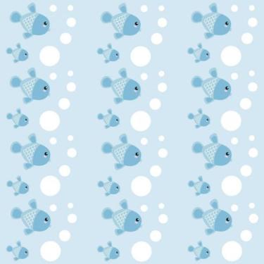 Imagem de Papel De Parede Infantil Peixes